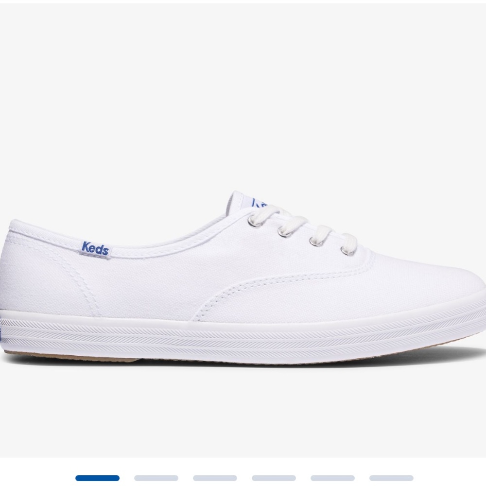 NIB Keds White Champion Organic Cotton Canvas Sneaker Size 8.5 $55 - Picture 1 of 6
